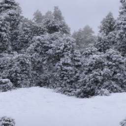 Realistic Winter Snow Landscape free seamless pattern
